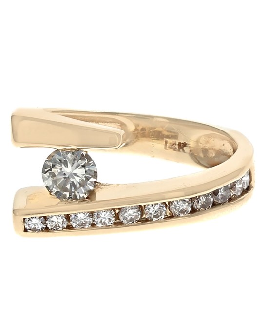 Diamond Fashion Ring in Yellow Gold